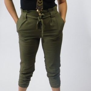 High Rise Linen Pants